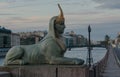 Sphinxes on the Egyptian bridge